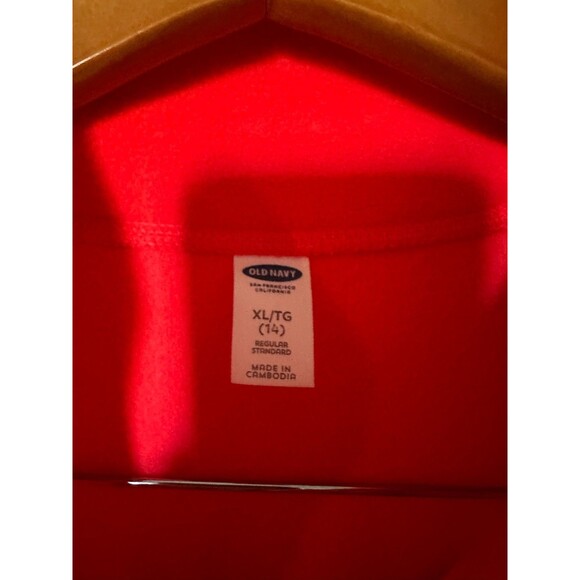 Old Navy Active Fleece Vest Zip on Sweater Red Size 14XL youth Bright Coral - Picture 2 of 5